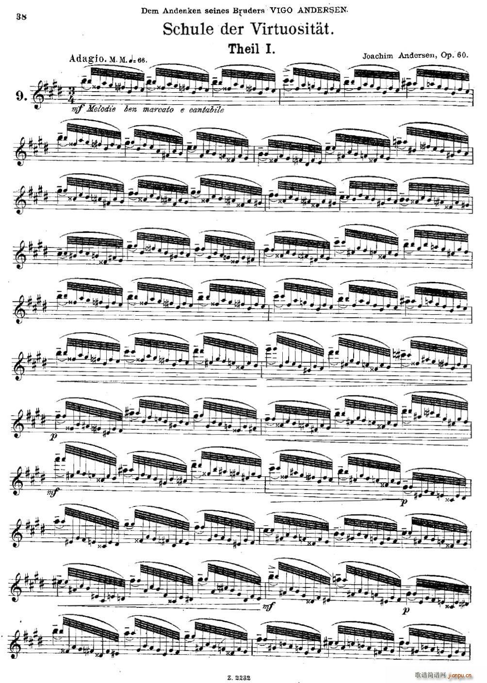 Schule der Virtuosit?t Op 60 9(笛箫谱)1