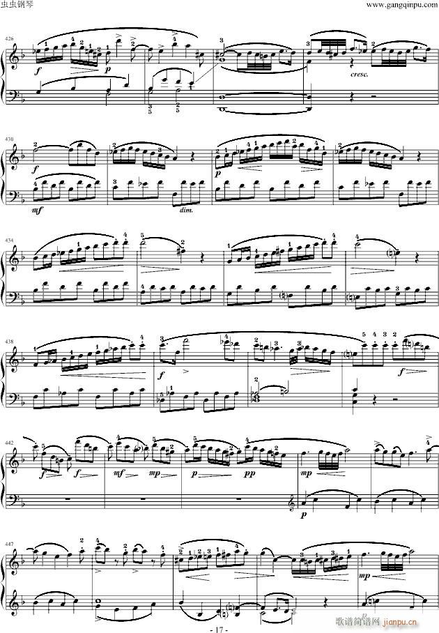 莫扎特F大调钢琴奏鸣曲K533(钢琴谱)17