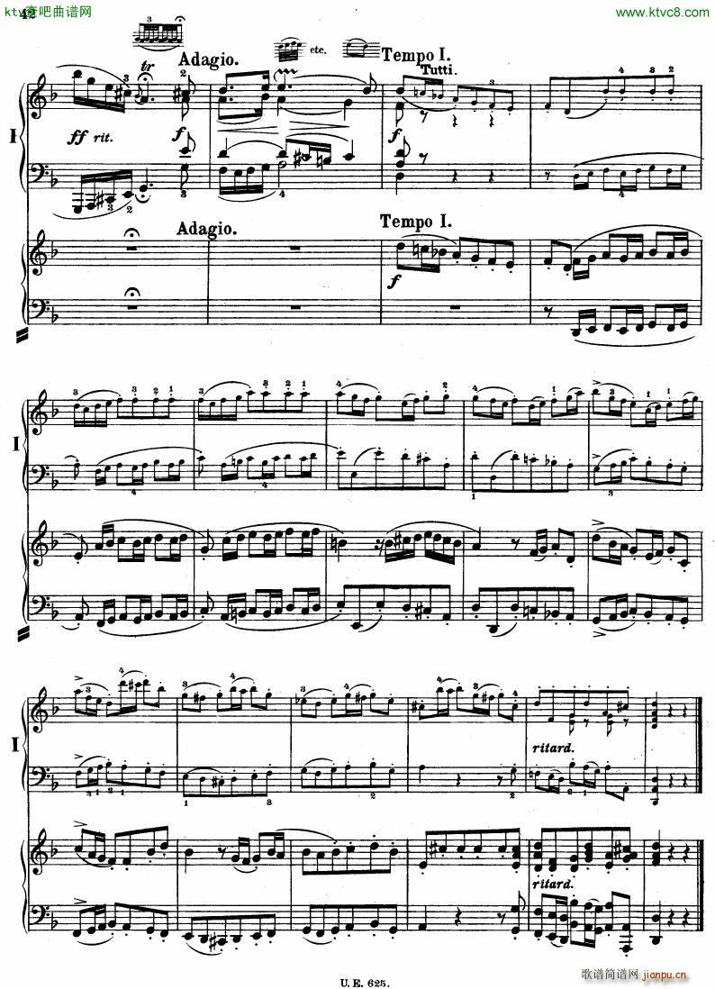 Bach JS BWV 1052 Keyboard Concerto in d ed R ntgen(钢琴谱)43