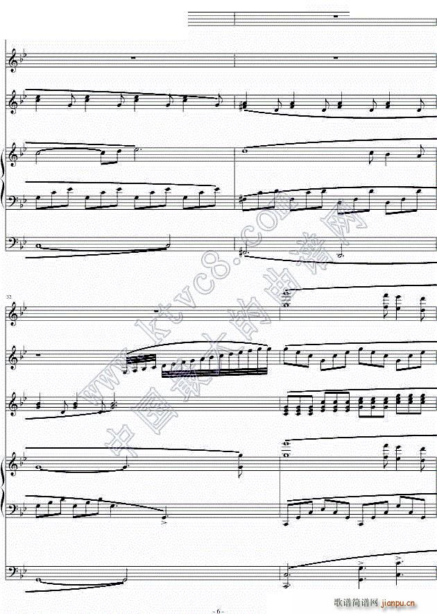 记忆 memory(钢琴谱)6