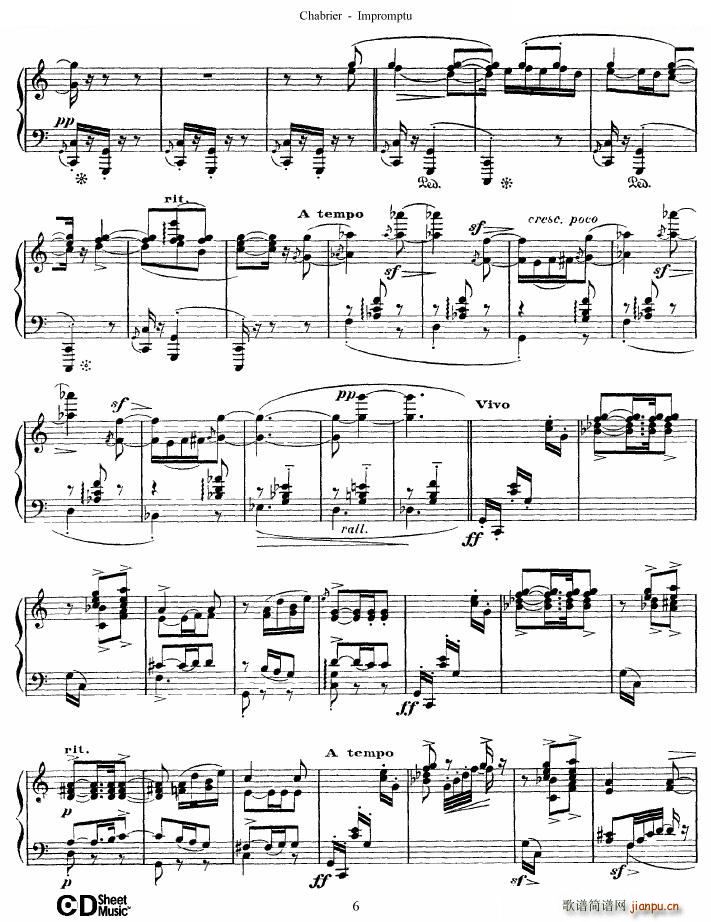 Chabrier Impromptu Impromptu(十字及以上)6
