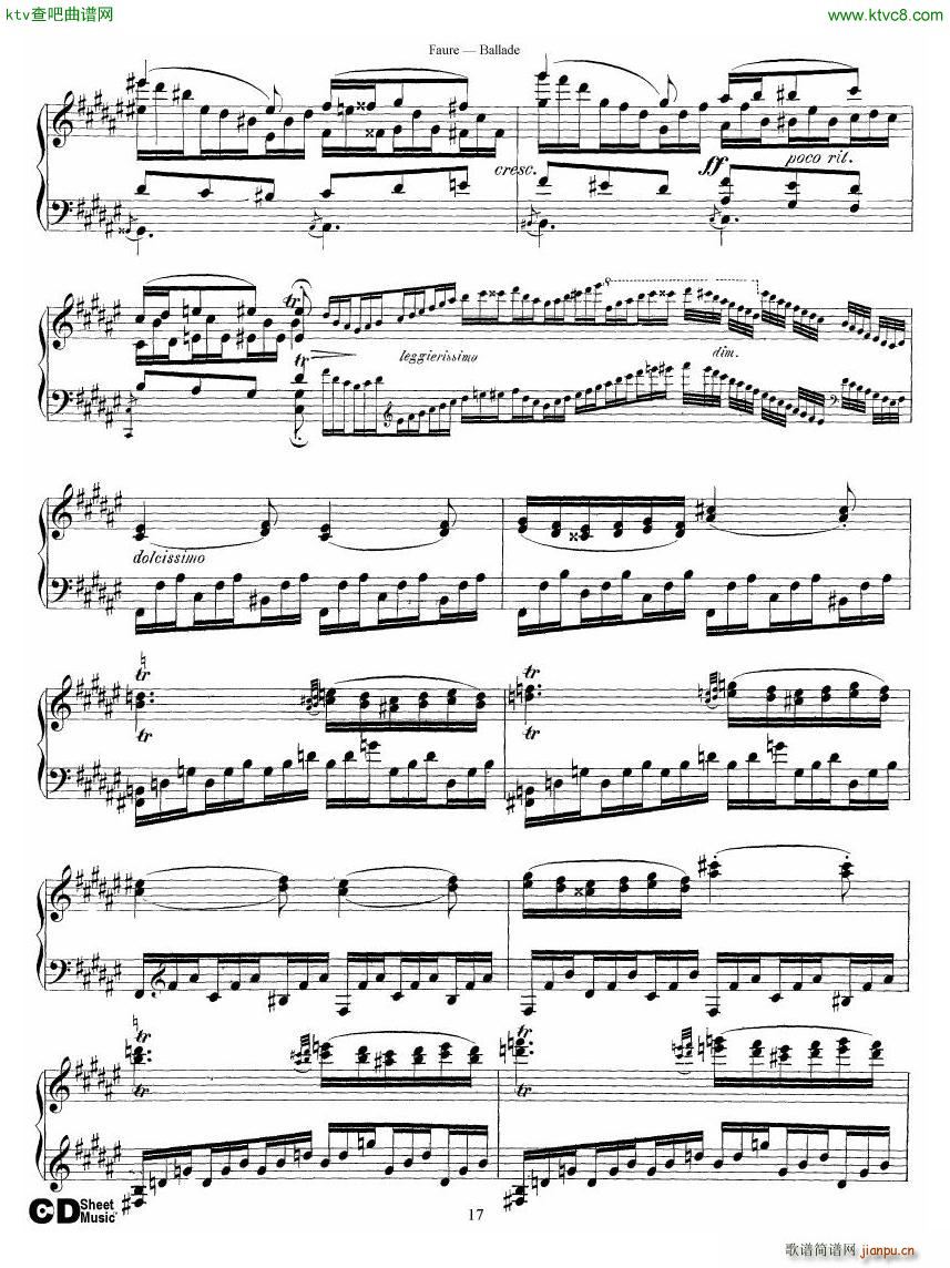 Faure Ballade Op 19(钢琴谱)17