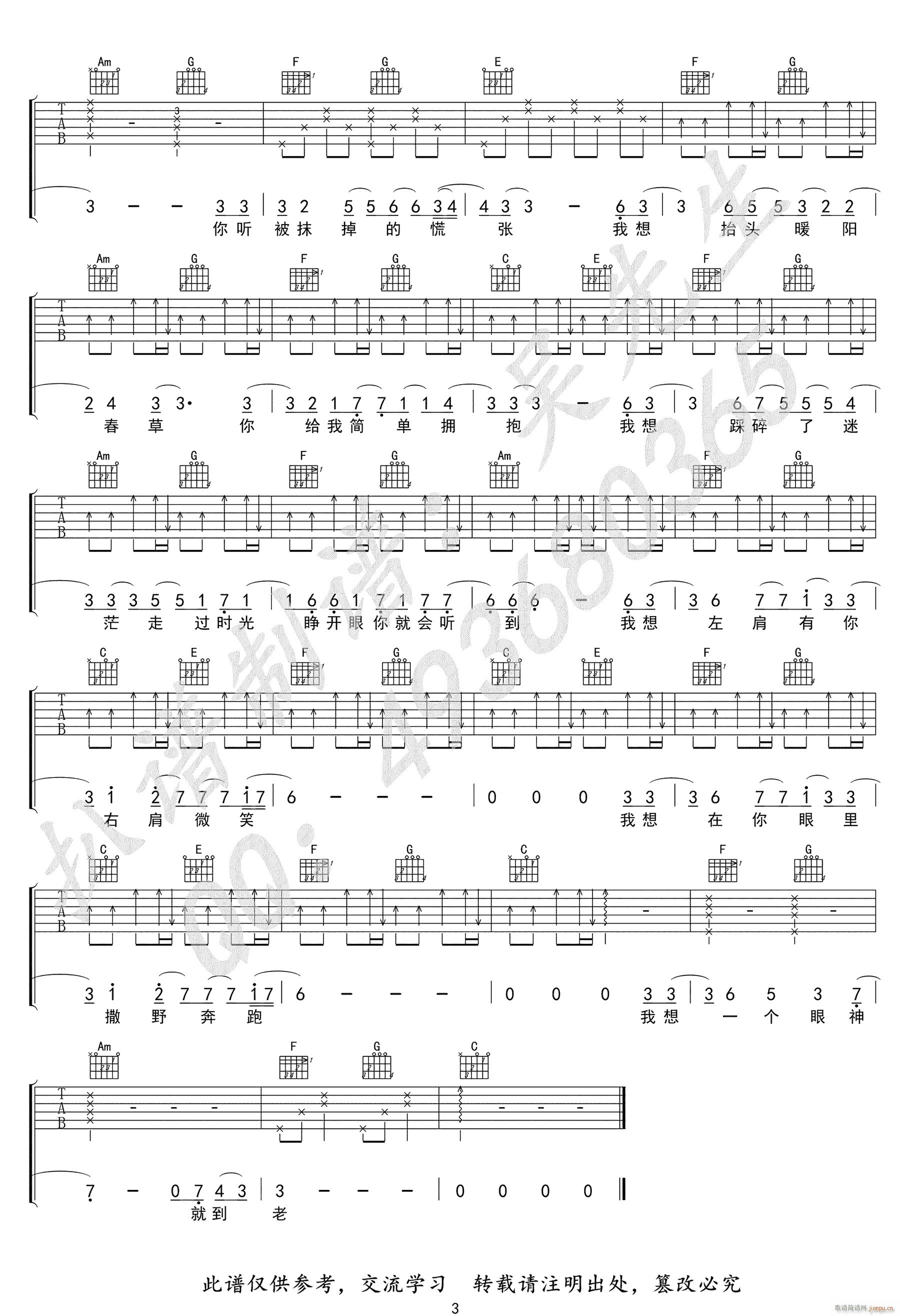 撒野(吉他谱)3