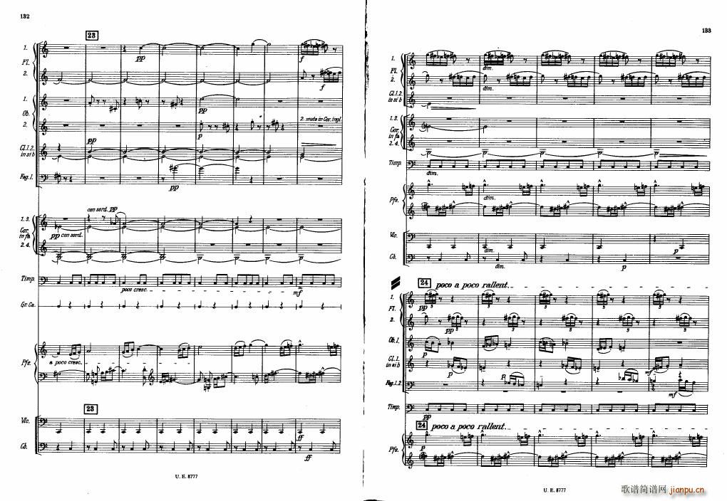 Bartok SZ 83 Piano Concerto No1 Full Score 二(钢琴谱)26