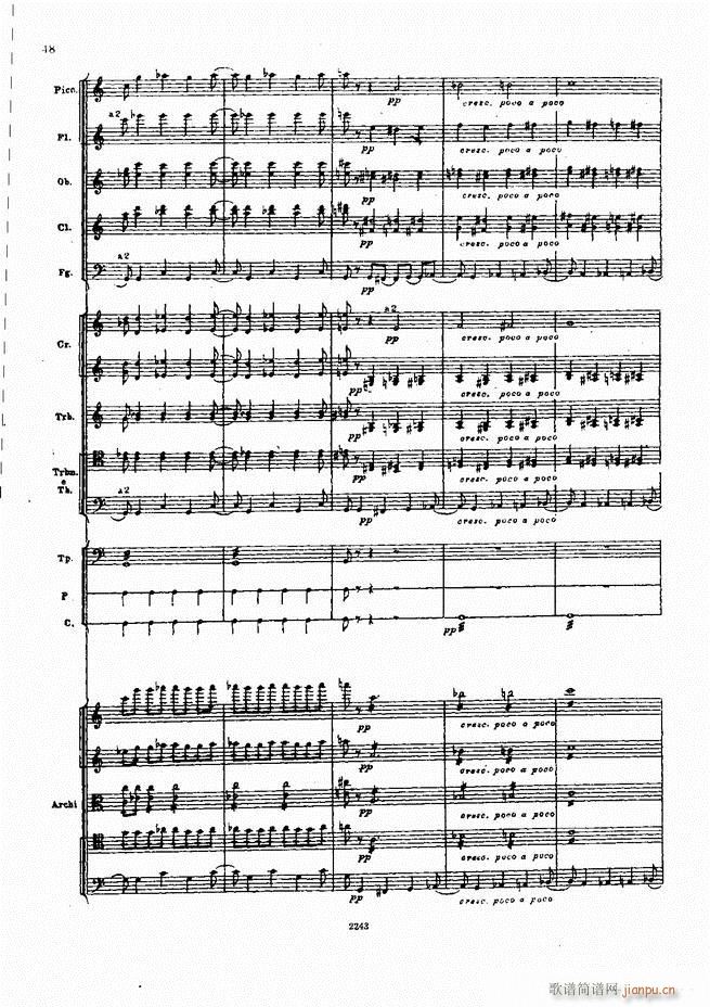 柴可夫斯基 暴风雨 交响诗(总谱)48