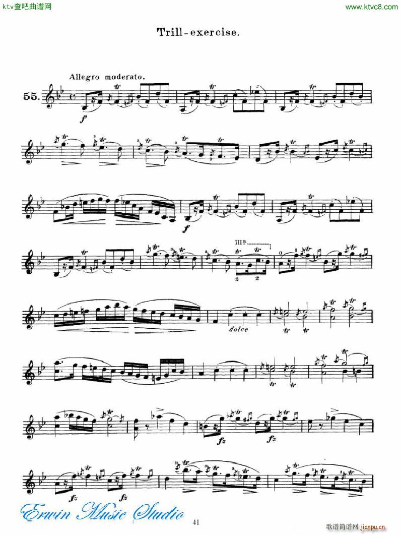 马扎斯 75首渐进式旋律练习 图书2 27首Brilliante 练习3(十字及以上)10