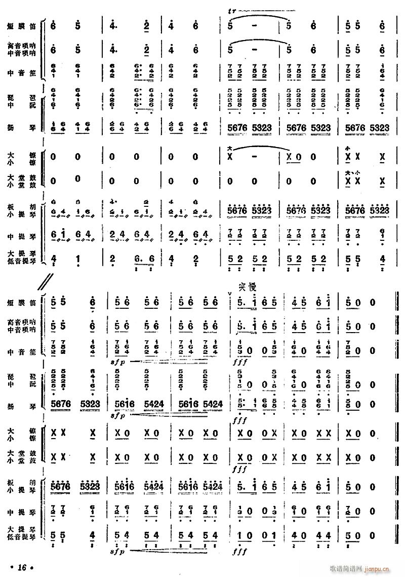 大寨红旗红万里15(总谱)1