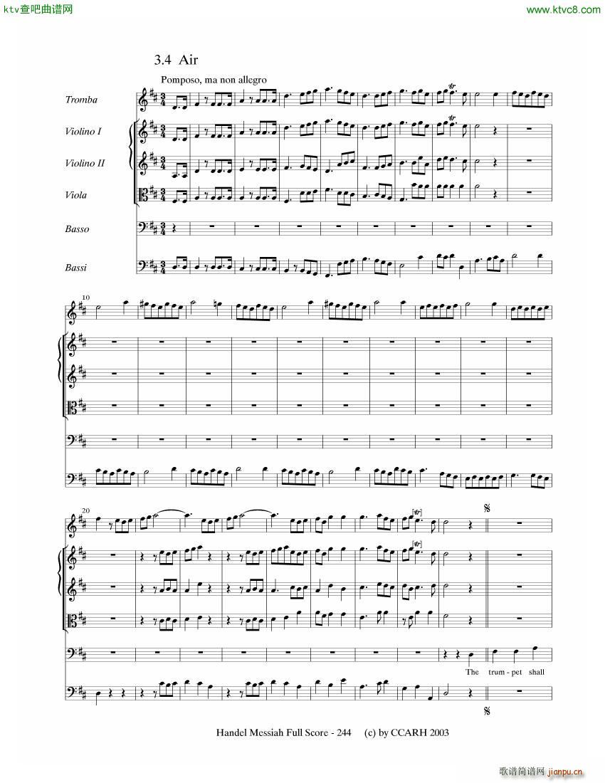 G F Handel Messiah Open Score 七(钢琴谱)3