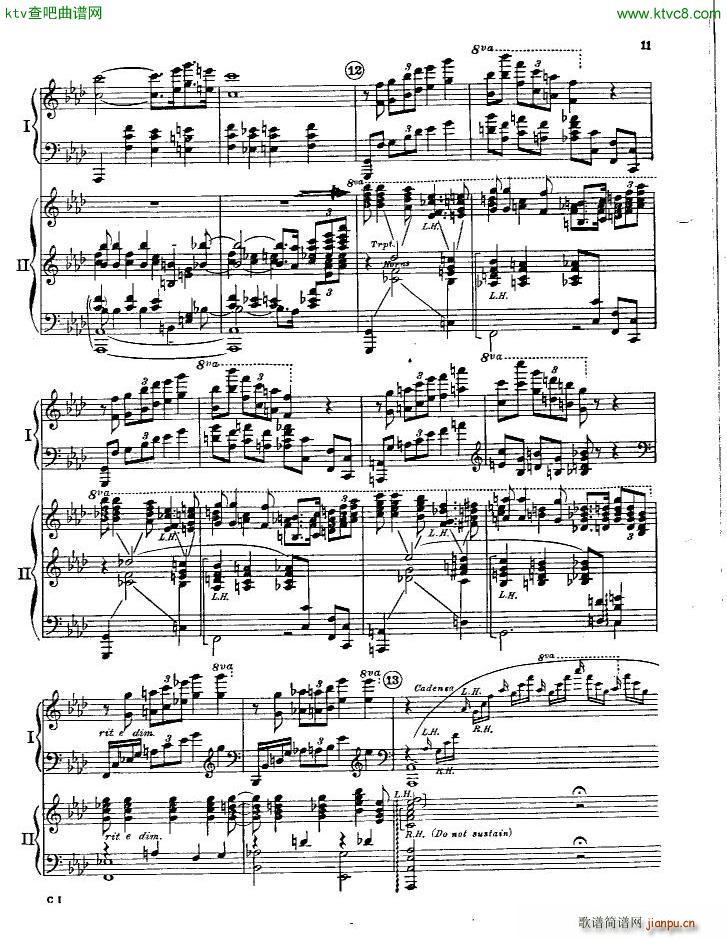 Gershwin Piano Concerto In F 二(钢琴谱)9