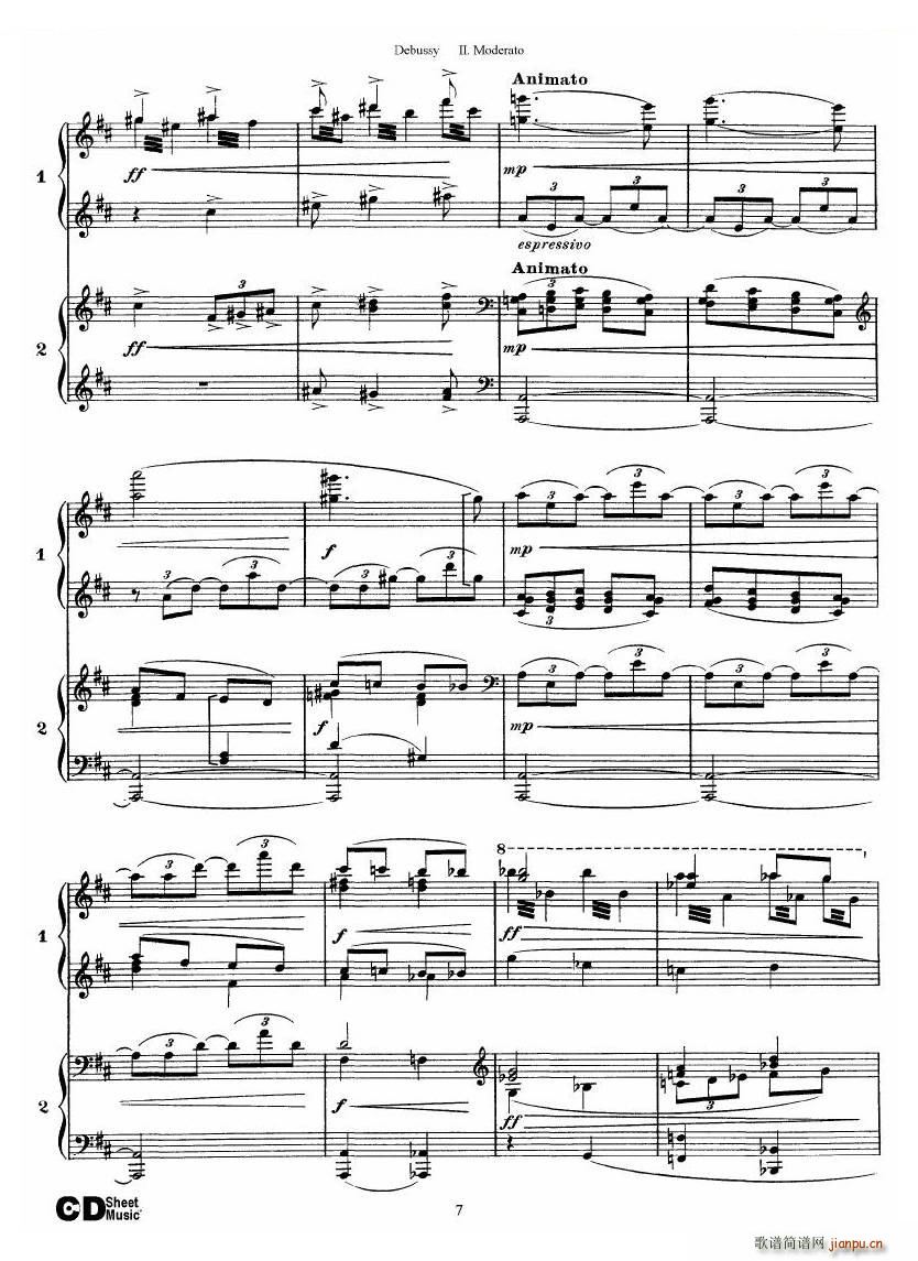 Debussy Printemps II Printemps II(十字及以上)7