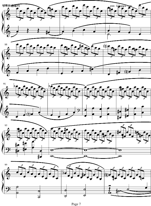 海頓奏鳴曲第一樂章-海顿(钢琴谱)7