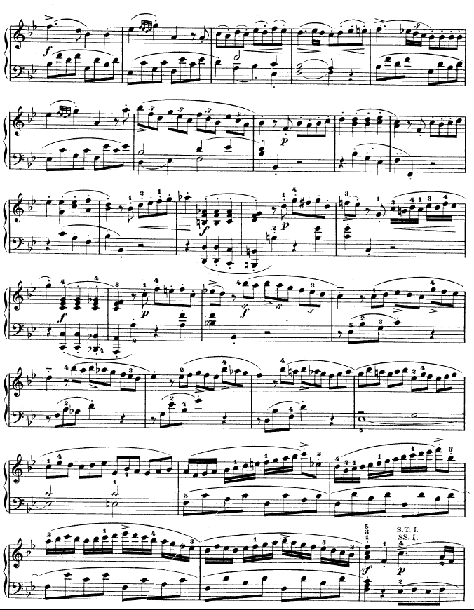 降B大调奏鸣曲kv333(钢琴谱)17