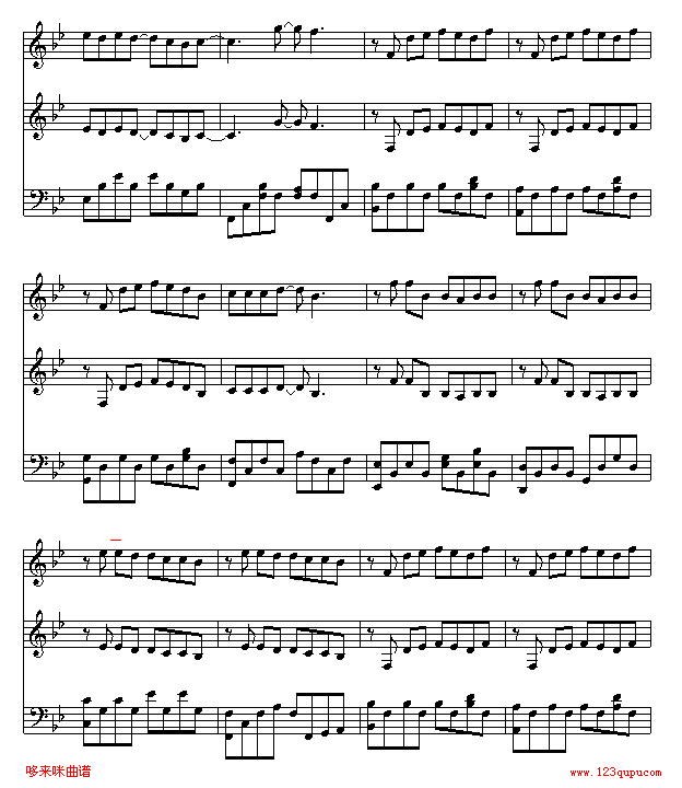 安静-周杰伦(钢琴谱)6
