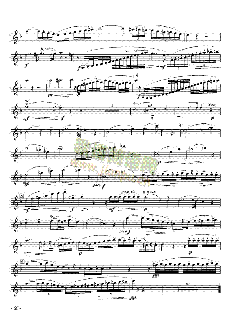 六级外国乐曲管乐类单簧管(其他乐谱)6