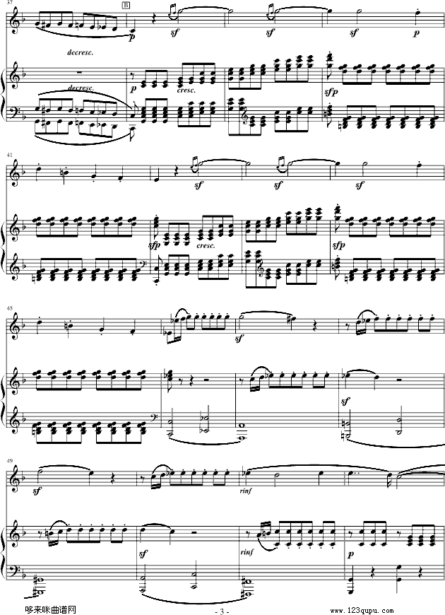 春天奏鸣曲-贝多芬(钢琴谱)3
