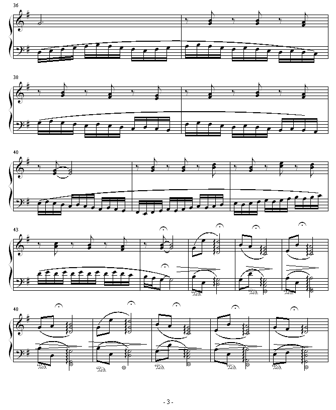 思念(钢琴谱)3