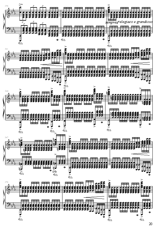 c小调练习曲(钢琴谱)20