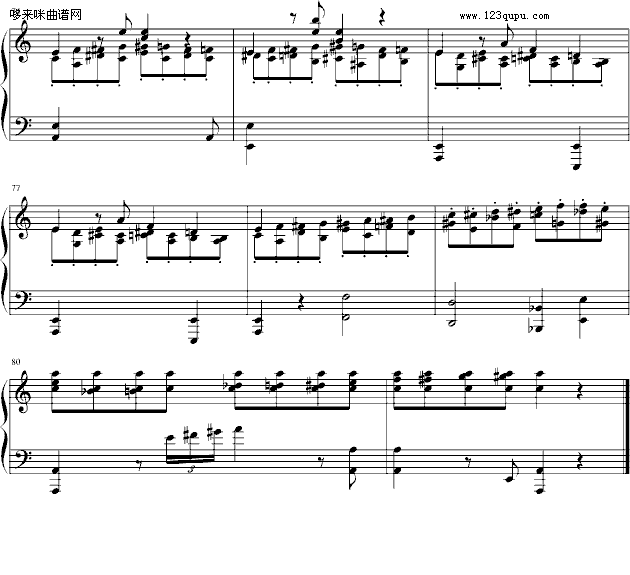 第二钢琴奏鸣曲第二乐章-普罗科非耶夫(钢琴谱)6