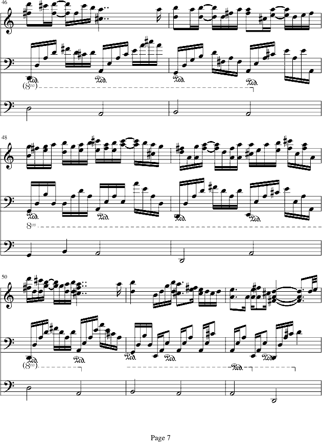 回忆里の梦√(钢琴谱)7