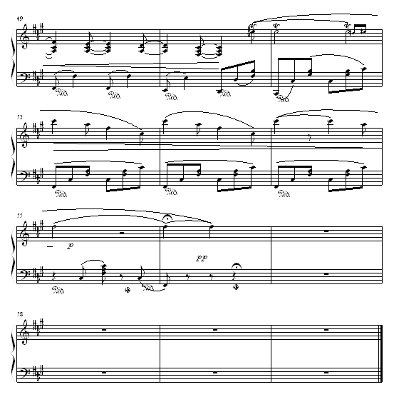 威尼斯船歌(钢琴谱)5