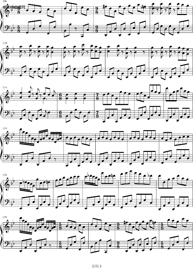 MarchingSeason-雅尼(钢琴谱)5