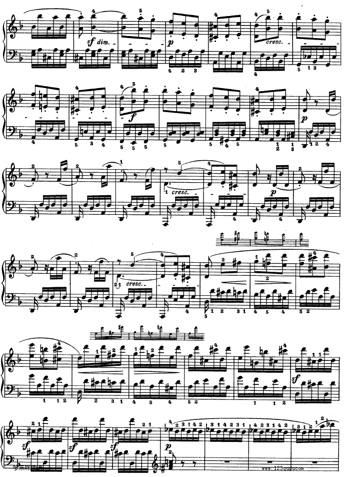 暴风雨-d小调第十七钢琴奏鸣曲-Op.31—2-贝多芬(钢琴谱)19