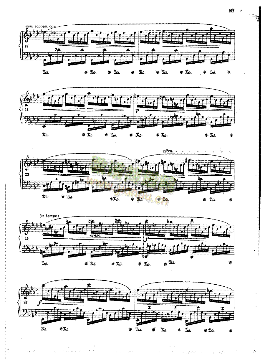 练习曲OP.25Nr1键盘类钢琴(其他乐谱)3
