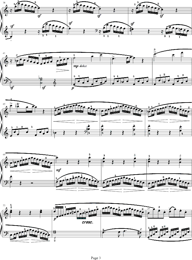 莫扎特C大调奏鸣曲K.545-完整版(钢琴谱)3
