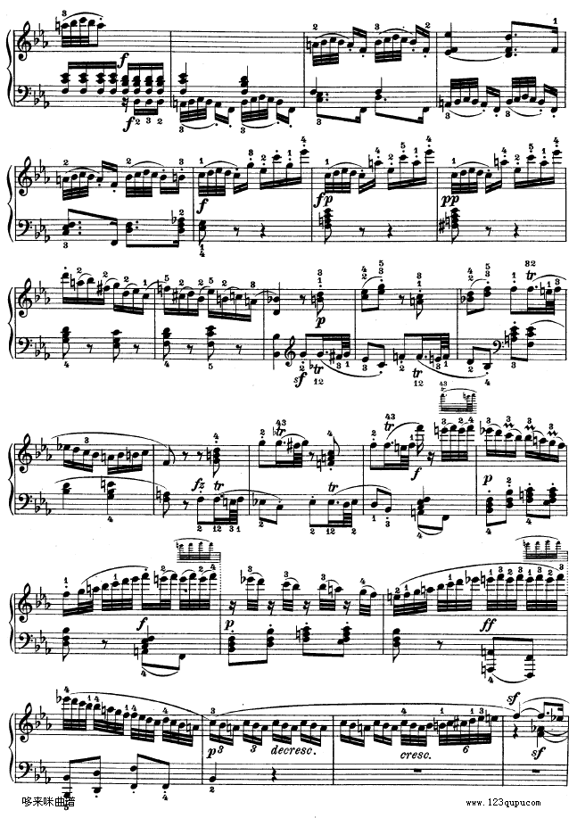降E大调第四钢琴奏鸣曲-Op.7-贝多芬(钢琴谱)19