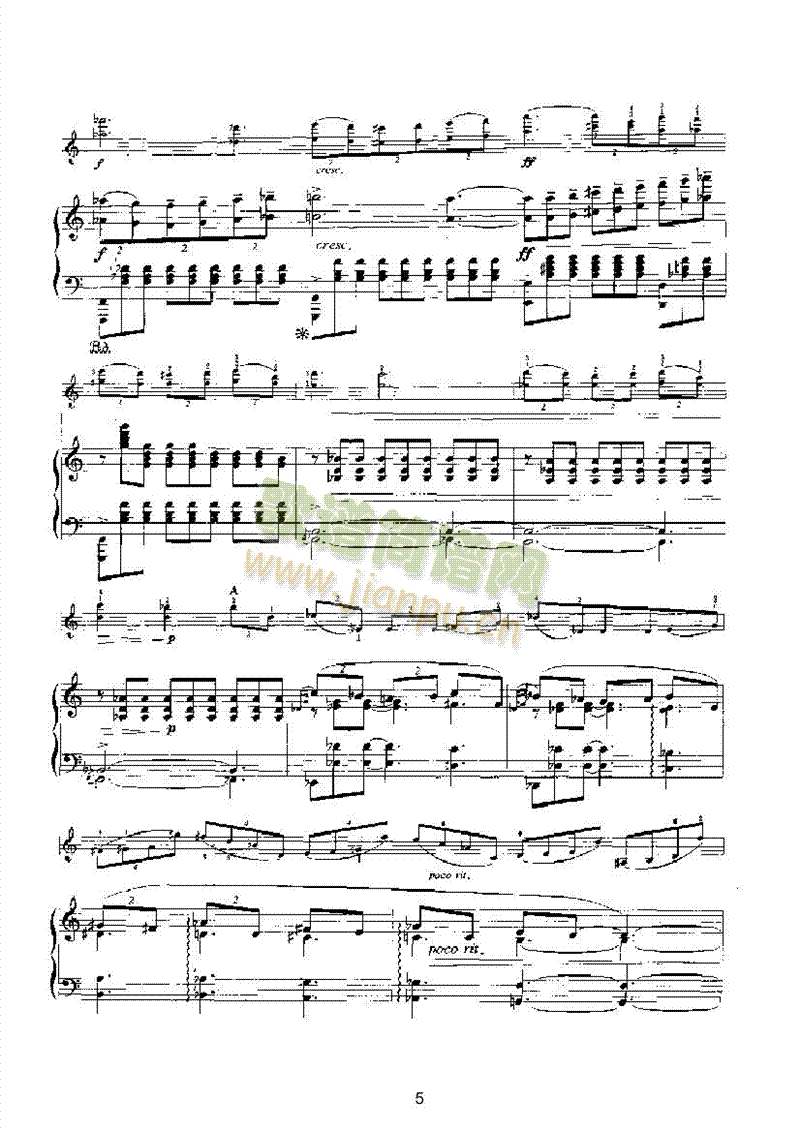 夜曲弦乐类小提琴(其他乐谱)5