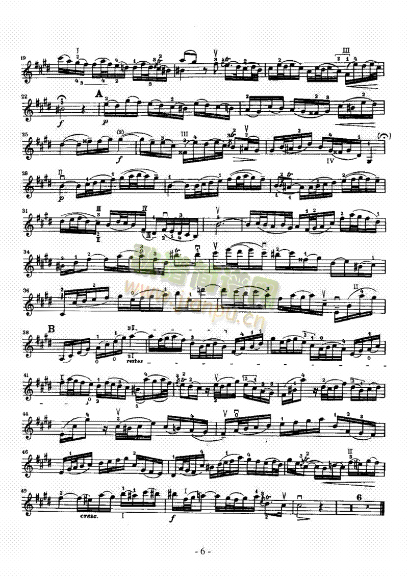 E大调小提琴协奏曲—独奏弦乐类小提琴(其他乐谱)6