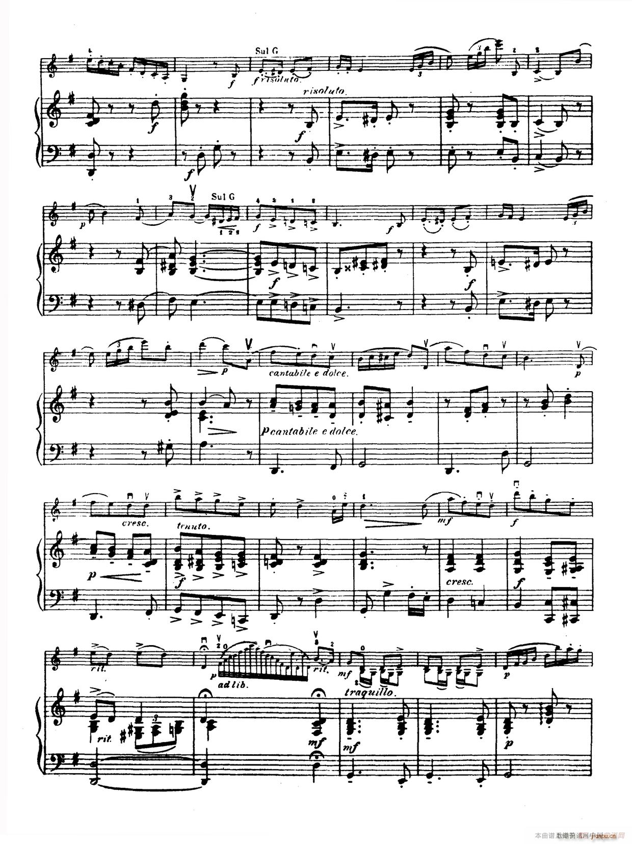 g小调学生协奏曲 塞茨作品第12号(小提琴谱)12