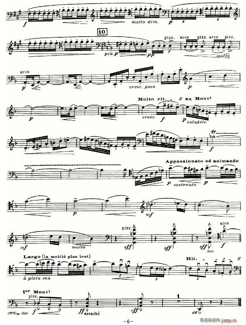 SONATNS(大提琴谱)6