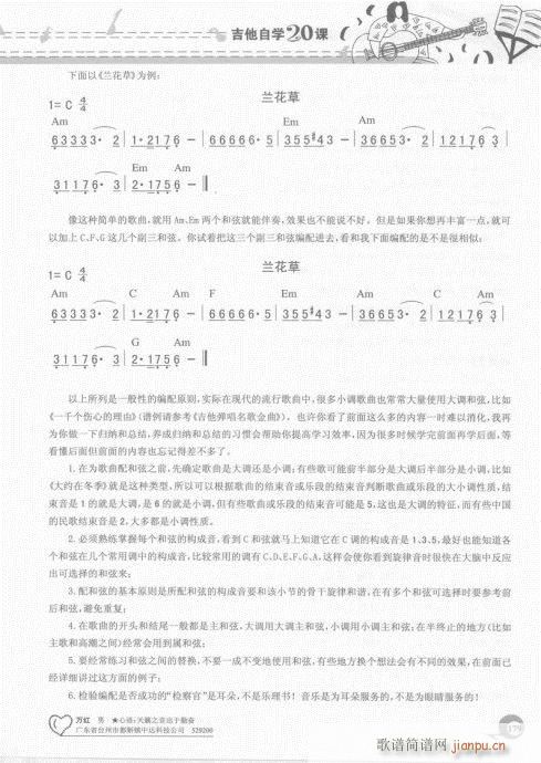 吉他自学20课161-180(吉他谱)19