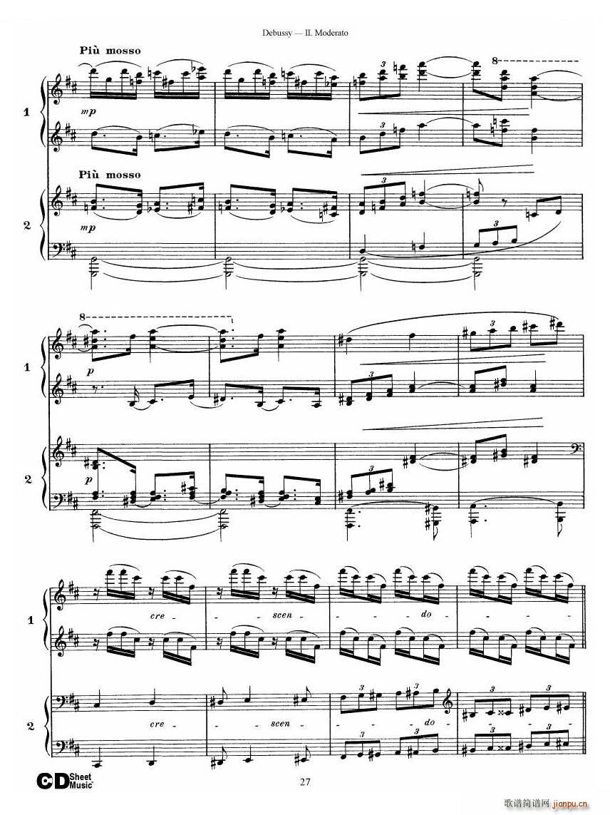 Debussy Printemps II Printemps II(十字及以上)27