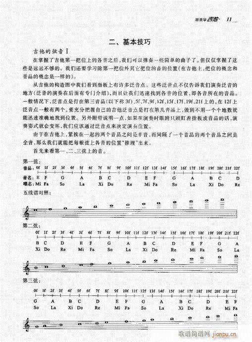 跟我学吉他1-20(吉他谱)11