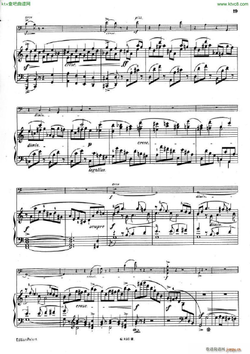 Hummel Sonata for cello and piano(钢琴谱)17