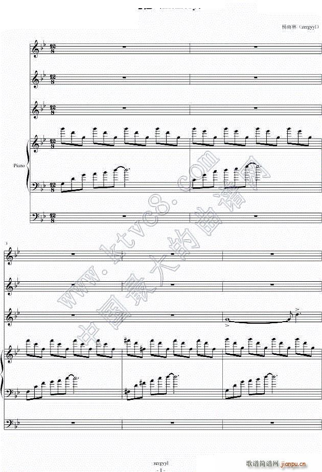 记忆 memory(钢琴谱)1