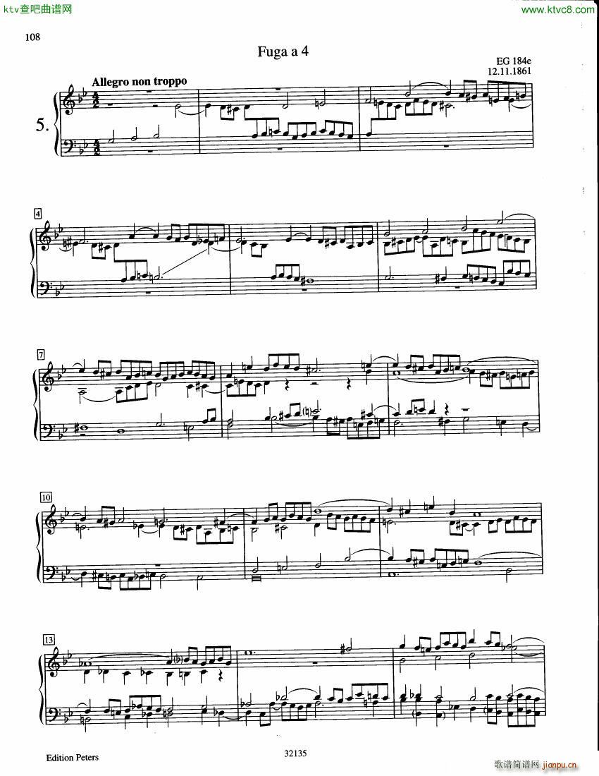 Grieg 7 Fugues EG184a 184g(钢琴谱)8