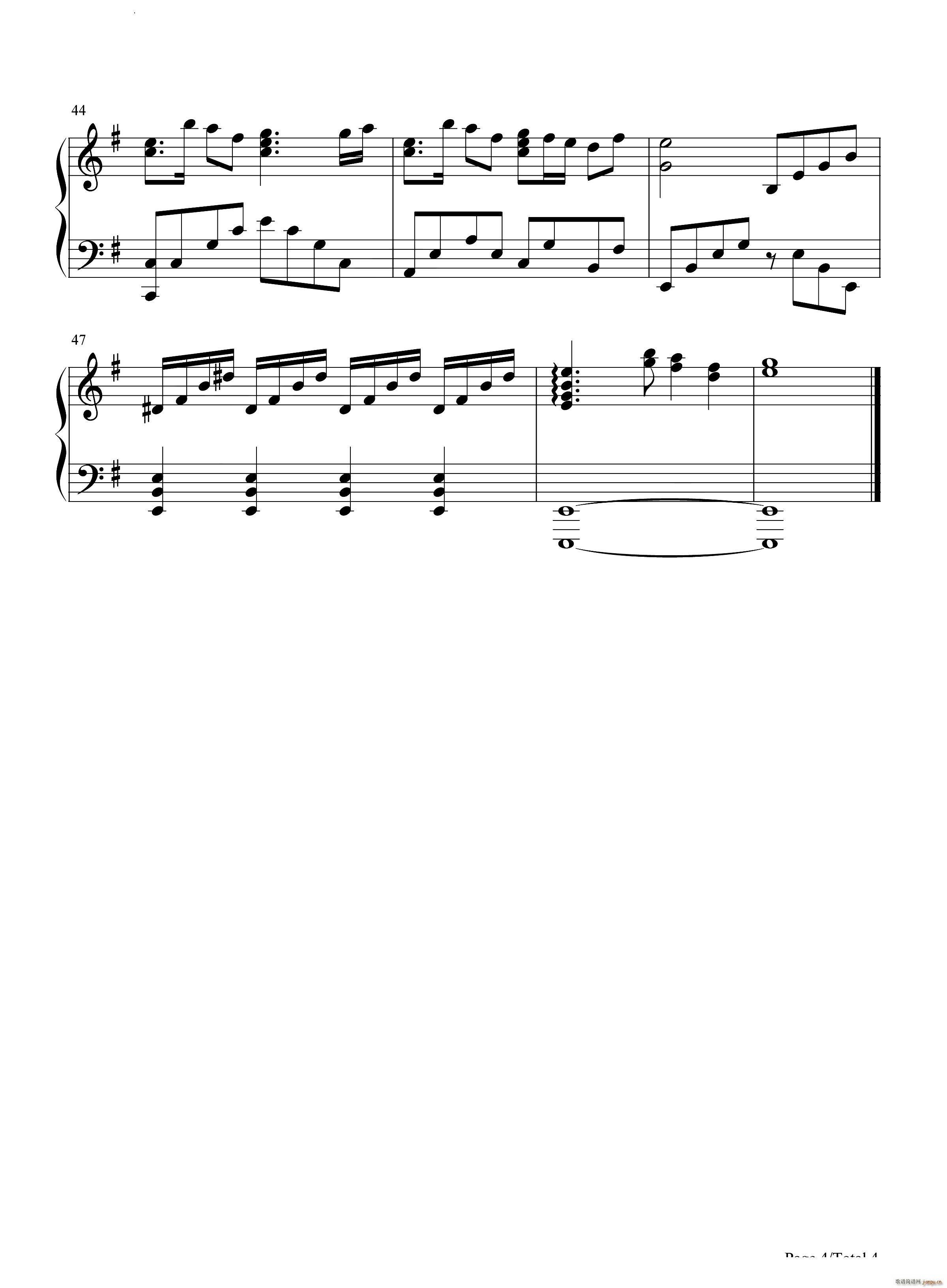 Geralt of Rivia 巫师3 狂猎(钢琴谱)5