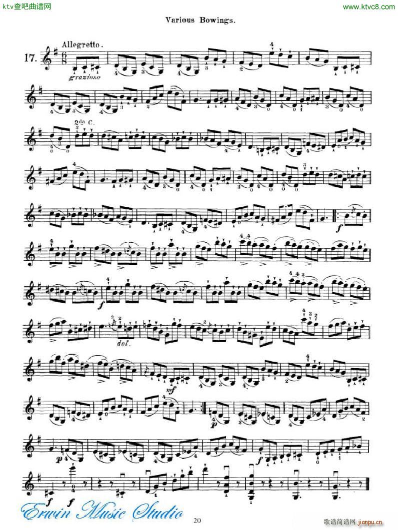 马扎斯 75首渐进式旋律练习 图书1 30首专门练习 01 20(十字及以上)20