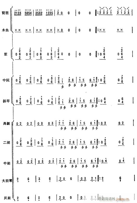 杜鹃啼血 琵琶协奏曲 34(总谱)1