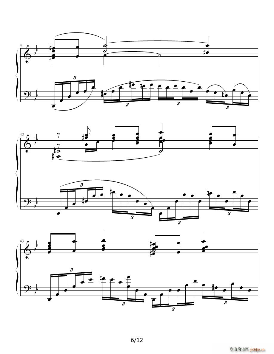 极高难度之古典钢琴曲(钢琴谱)6