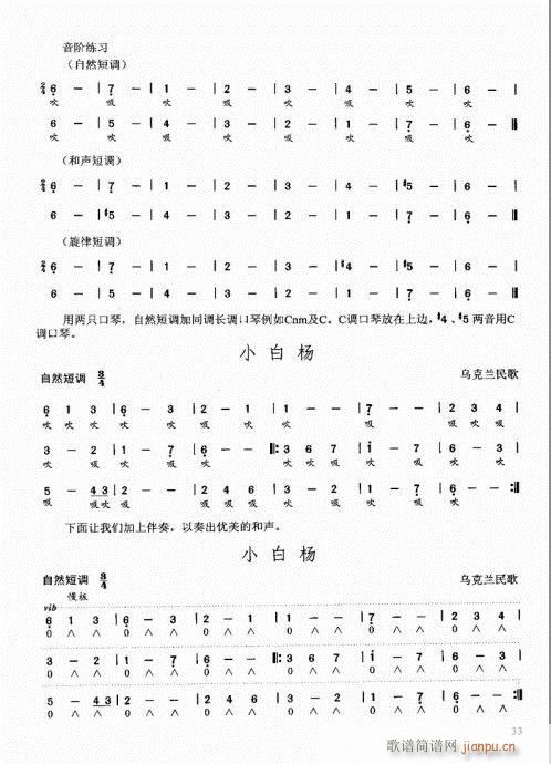 口琴自学教程21-40(口琴谱)13