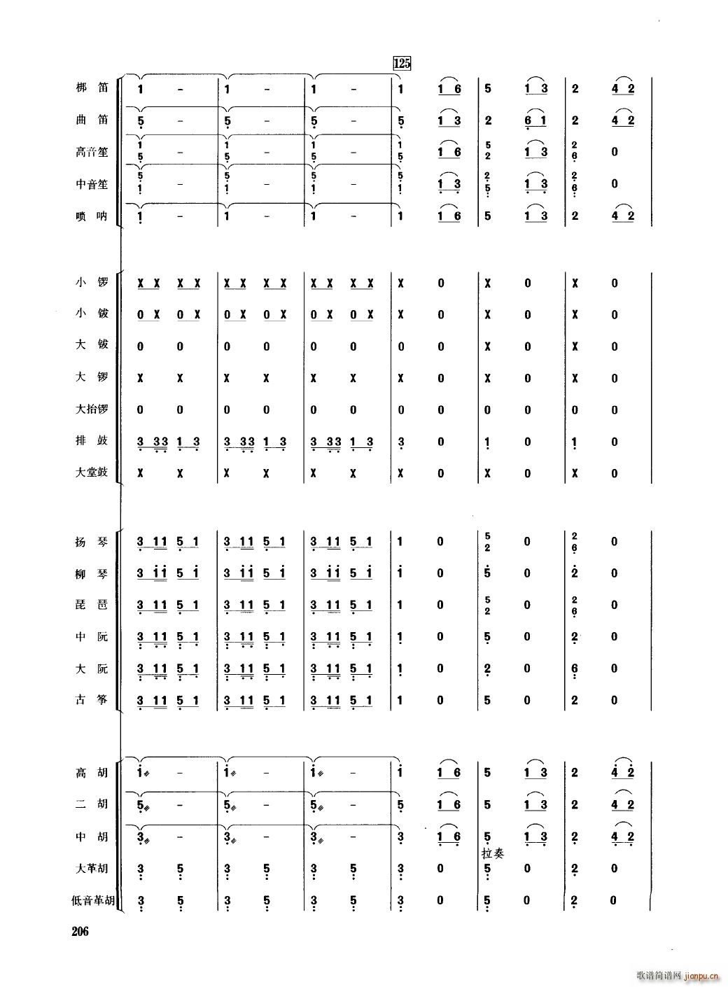 中国民族器乐合奏曲集 201 250(总谱)9