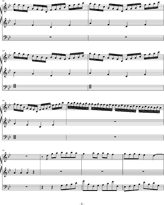 落叶之秋(钢琴谱)6