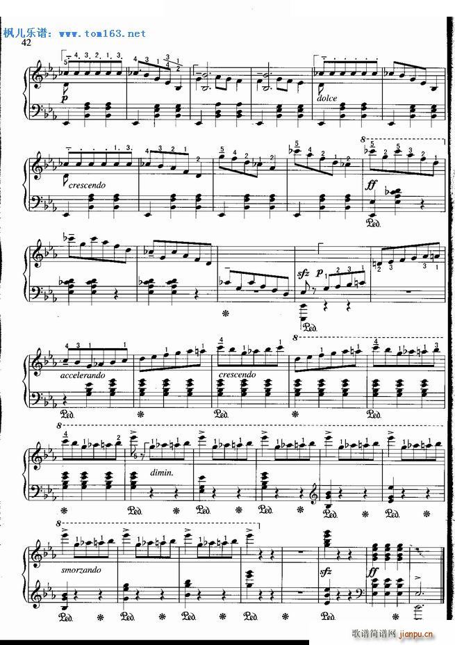 辉煌的大圆舞曲 肖邦(钢琴谱)9