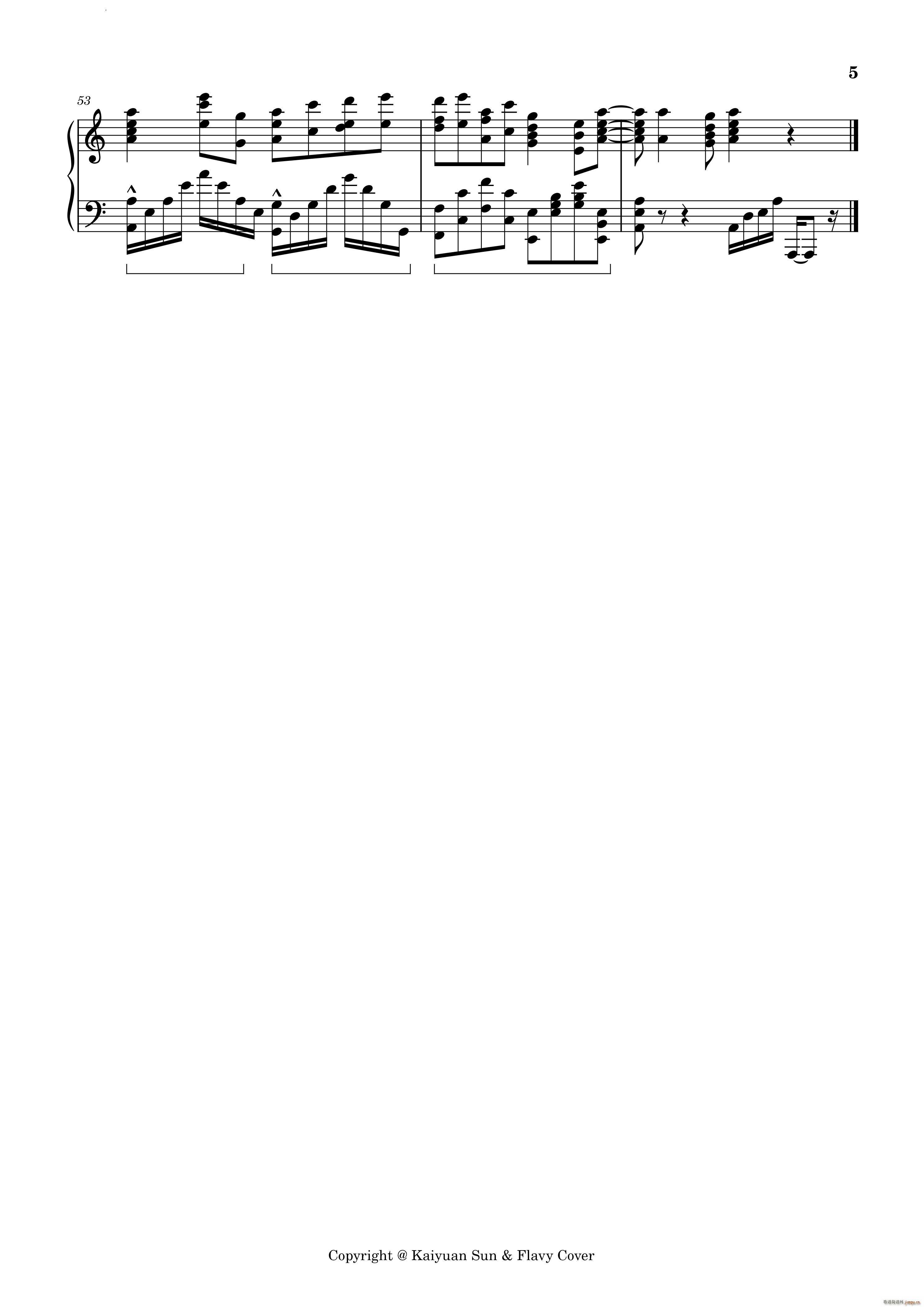 IDOL偶像(钢琴谱)6