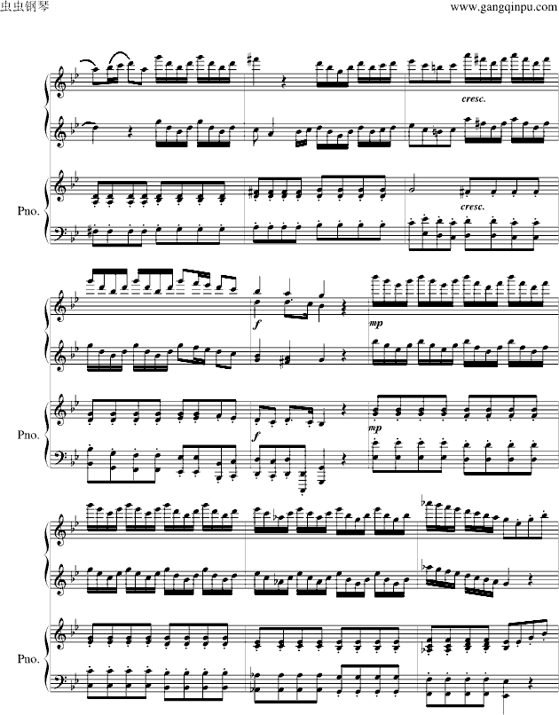 沙巴女王（四手联弹）(钢琴谱)7