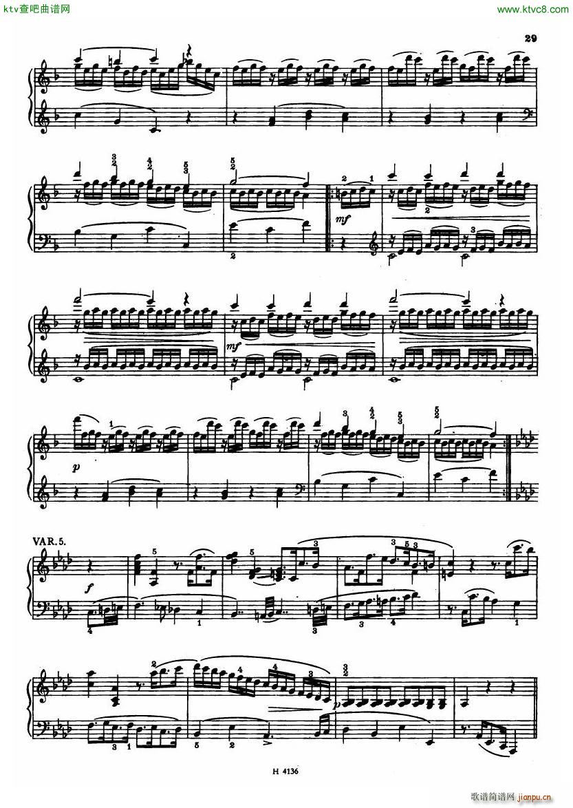 Czech piano variations from 18th century(钢琴谱)27